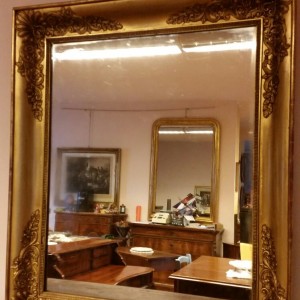 Specchio in oro a foglia epoca metà 800